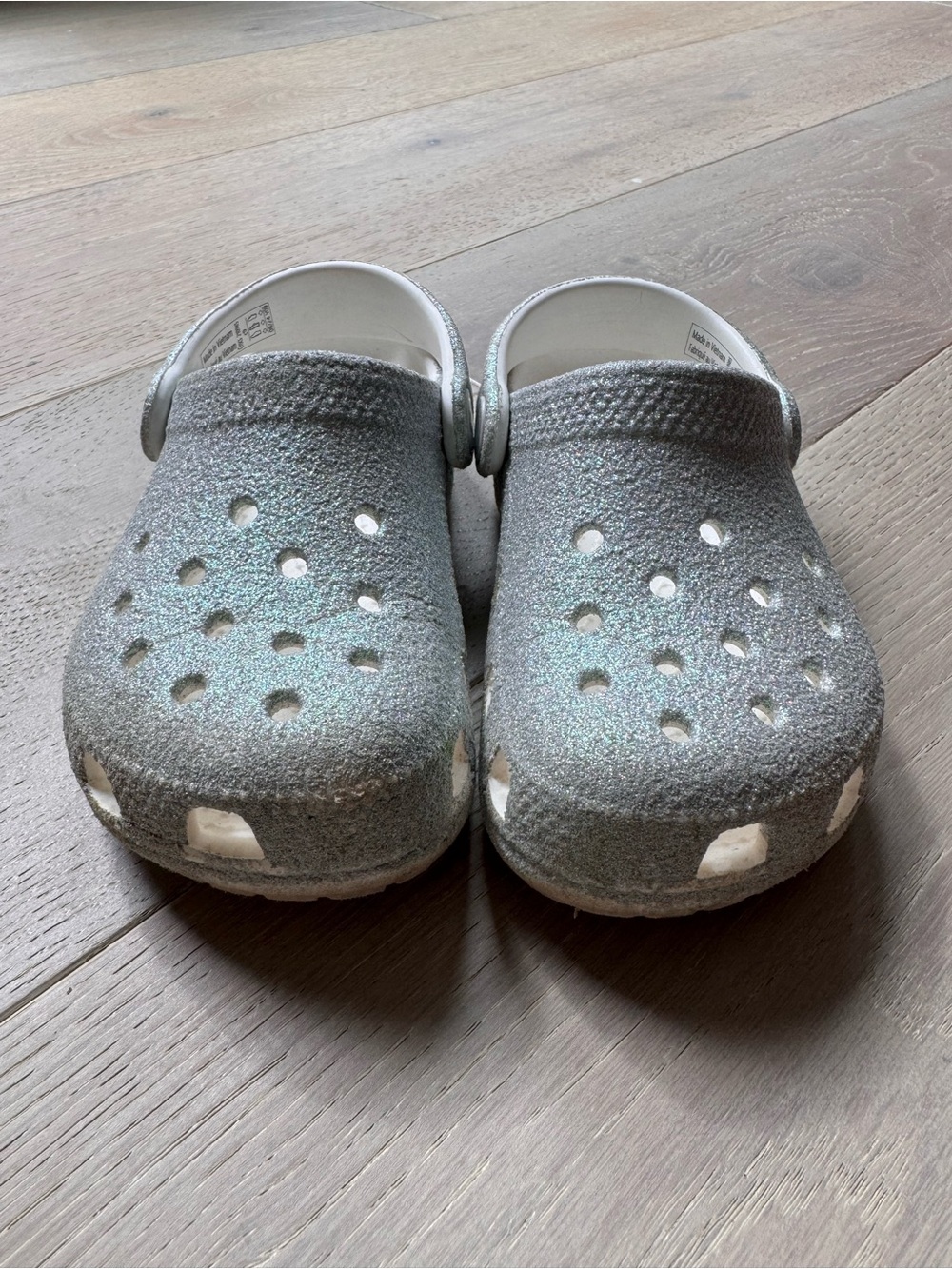 CROCS Kids' Glitter Clog — Silver - Picture 2 of 6